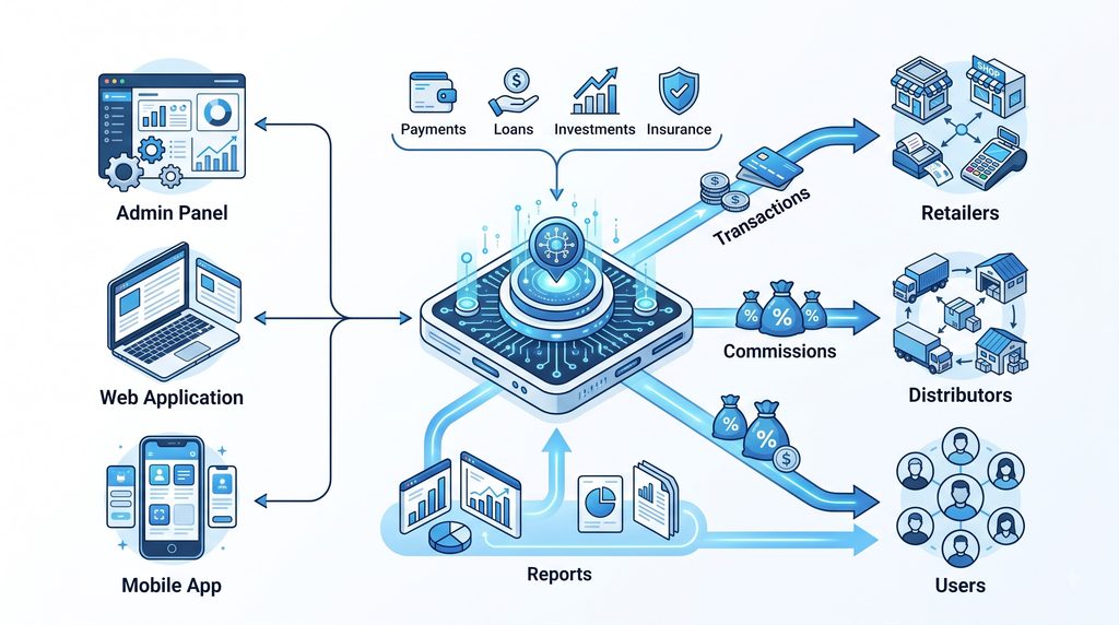 B2B white label fintech platform ecosystem