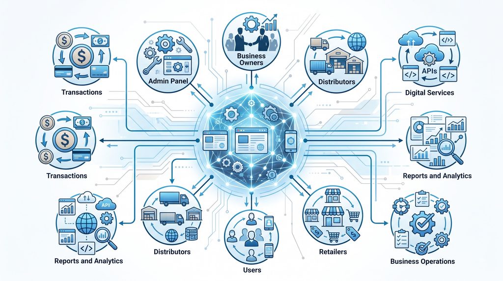 B2B white label business platform connecting retailers and distributors
